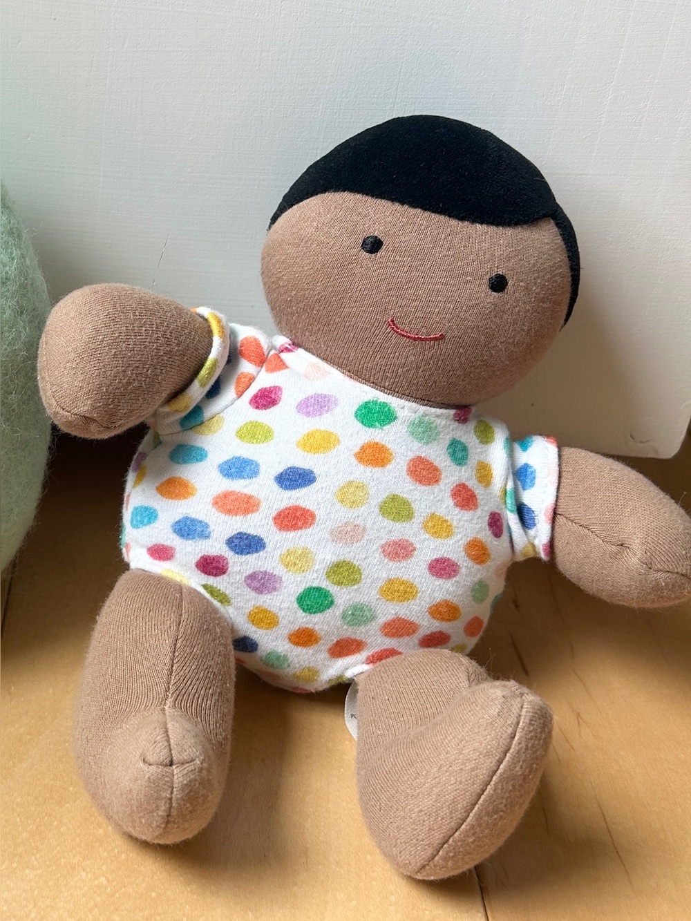 Lovevery Soft Multicolor Polka Dot Baby Doll